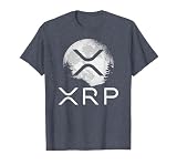 Ripple Coin Xrp Ledger Moon Cryptocurrency Bull Market T-Shirt, Men, Heather Blue, Large