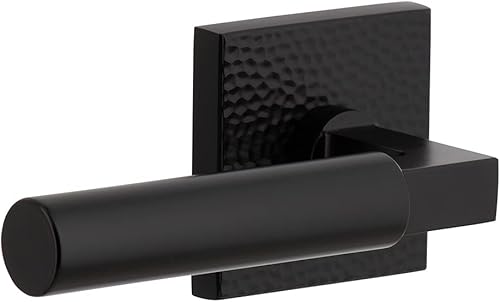 Viaggio 626558 Roseta martillada Quadrato negro satinado Contempo - Palanca lisa, fondo de maniquí individual