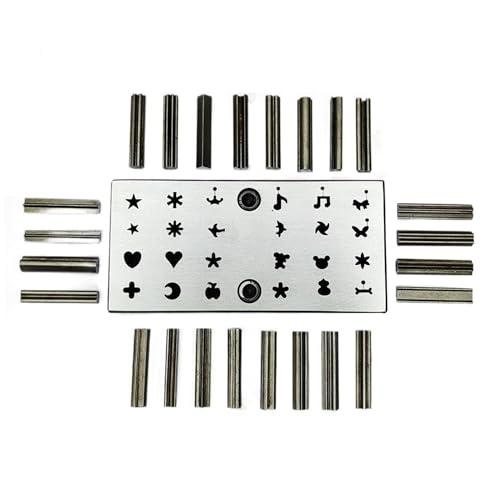 Multi Shape Disc Cutter Set of 24 Punches - Sizes: 6mm to 8mm - Jewelry Dies