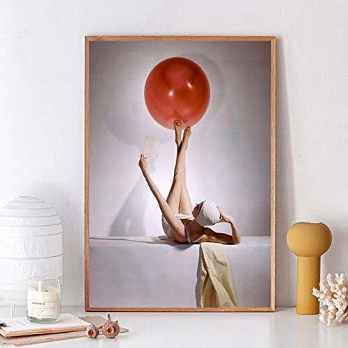 Peinture nordique yoga sans cadre pour personnaliser votre decoration de salon
