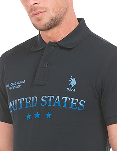 Image of US Polo Association Men's Solid Regular Fit Polo