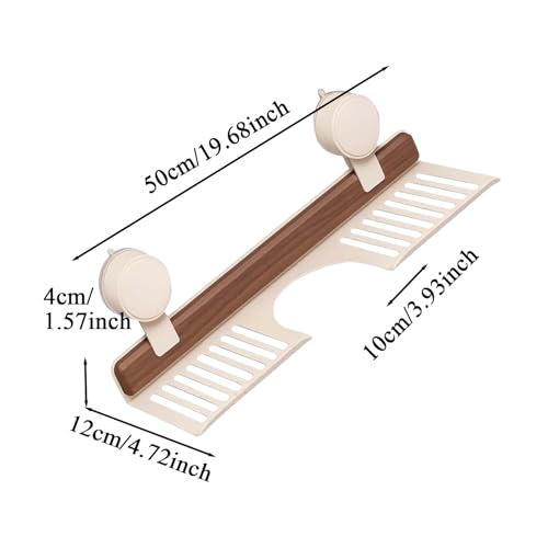 Étagère murale de salle de bain Generisch avec ventouse pour robinet - 6