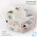 Deke Home - Medicine Pill Organizer with Braille Labeling, 7 Day Pill Box, Clear Lids, Weekly Pill Organizers, Daily Pill Organizer for Medication Management, Compact, Easy Viewing