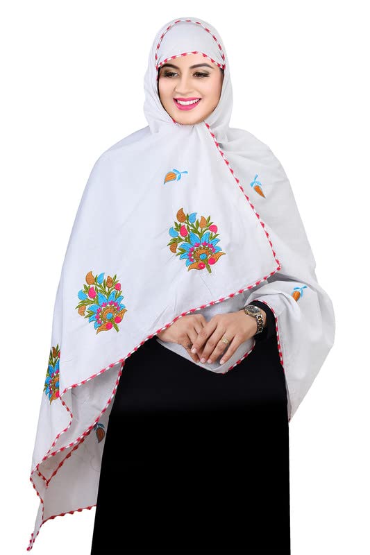 Vastragrah Women's Polycotton Namaz Dupatta with Woven Border (ND026)-picture-21