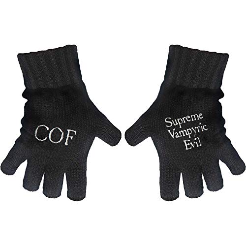 Cradle of Filth Unisex Fingerless Gloves Supreme Vampiric Black