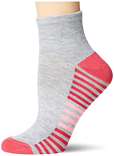 Hanes Womens 6-Pair Comfort Fit Ankle Athletic Socks, Grey, 5 9 Us #TOP3