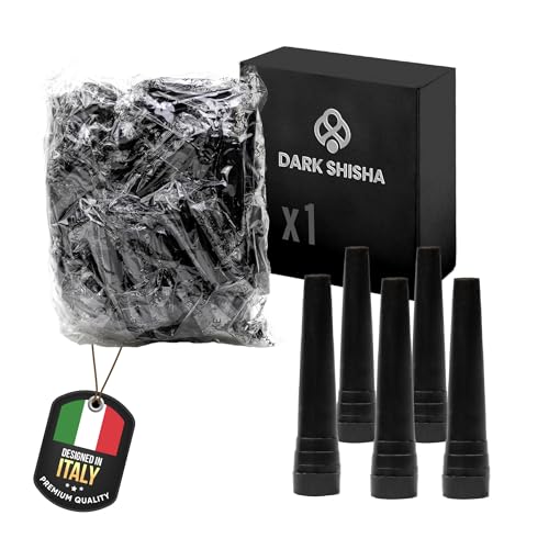 1 Sachet de 100 Embouts Hygiéniques Noirs pour Chicha | Embouts Jetables Universels | Accessoires Shisha pour Usage Personnel et Professionnel