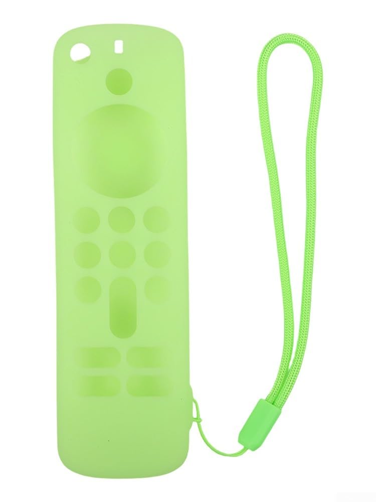 Cover in silicone di qualità per Fire Tv-Stick 4K, HD, modello più recente, resistente agli urti, testurizzato antiscivolo, vestibilità aderente, facile accesso ai pulsanti (verde di notte)