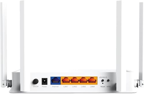 TP-Link Archer BE220W WiFi 7 Router — galinė pusė