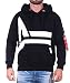 Produktbild ALPHA INDUSTRIES Herren Hoodie Side Logo 118339 Black (03) XL