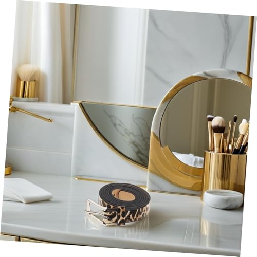 Leopard PU Leather Belt for Women Stylish Vintage Decoration Waist Belt for Jeans and Pants Light Brown Fashion Accessory for Daily and Special Occasions2