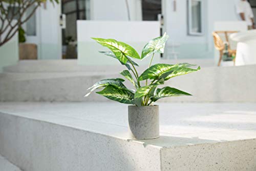 Velener 1Pc Faux Plant Indoor In Plant Pot 16"- House Plant For Farmhouse Kitchen Decor Living Room Accessories Home Office Cubicle Bookshelf Guest Room Balcony Bathroom Rustic Green Room Floor Table #TOP2