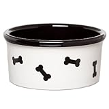 Signature Housewares Dog Bones Dog Bowl, Extra Small