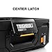 ToughBuilt StackTech Lockable Tool Box, Durable Plastic Storage Organizer, Black