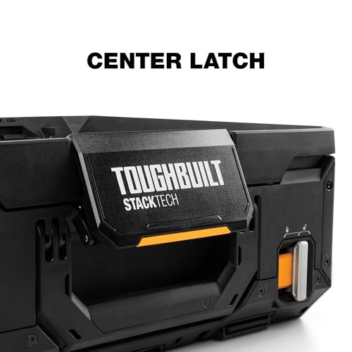 Image of ToughBuilt - StackTech Lockable Tool Box, Modular Storage with Auto-Locking System, IP65 Protection & Accessory Rails (TB-B1-B-30)