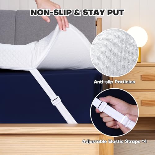 3 Inch Memory Foam Mattress Topper Queen Size, 2 Inch Cooling Egg Crate Gel Memory Foam Plus 1 Inch High Density Gel Bed Topper - Image 5