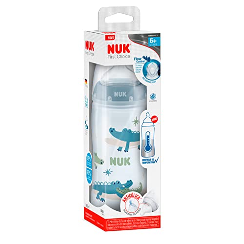 Mamadeira NUK FC Temp. Control 300ml S2 - Boy, NUK, Azul