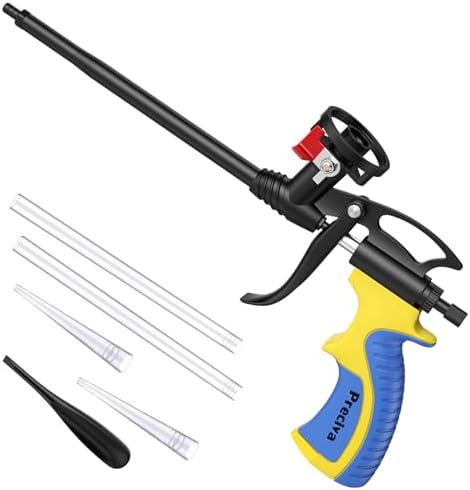 Preciva Foam Gun with Valve, Professional Foaming Gun PU Expandin...