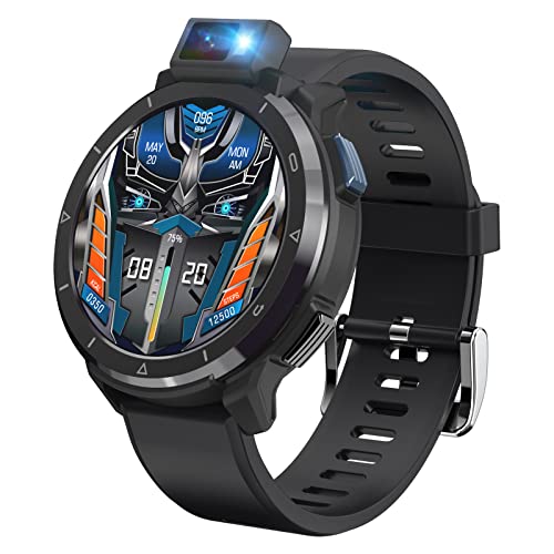 KOSPET Optimus 2 Android Smartwatch,1.6" 4G LTE Phone Watch with Blood Oxygen Heart Rate Sleep Monitoring,13MP Rotatable Camera and Flashlight,4GB+64GB Face Unclok Andriod Smart Watch for Menâ€¦