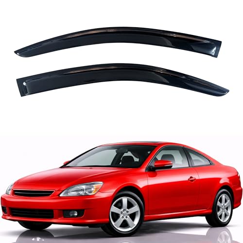 Image of KPY Rain Guards Fit for 2003-2007 Honda Accord Coupe, Out-Channel Window Visors Vent Wind Deflectors 2PC, Car Accessories for 03-07 Accord (Coupe Only)