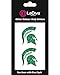 Michigan State Spartans Glitter Tattoo 2-pack