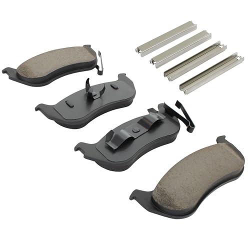 Image of QUALITY-BUILT Rear Ceramic Brake Pads, Premium 1001-0981AC, Compatible with 2006-2010 Ford /Mercury (Explorer,Explorer Sport Trac,Mountaineer)