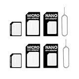 TerraShine SIM MicroSIM 変換アダプタ 8点セット For iPhone 5 4S 4 ナノシム SIMカード MicroSIM MicroSIM SIMカード 落下防止機能 変換アダプタ