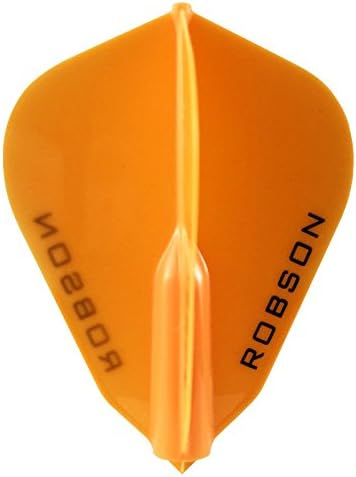 1 x SET ROBSON DART FLIGHTS FANTAIL ORANGE