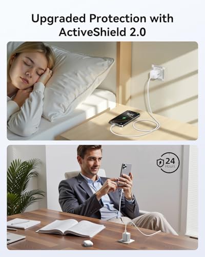 Image of Fast Charging for iPhone 16 /15 Charger,PD 3.0 PPS 33W GaN USBC Charger Block Foldable Plug Compact Type-C Wall Charge Adapter for Apple iPhone 16 Pro Max Series,Galaxy S25 /Pixel 9 /iPad Pro (White)
