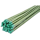 Bricomed Tutor de bambú plastificado para Plantas 60 cm, 90 cm y 120 cm Pack 10 uds. (60 cm)