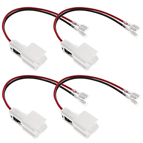EMSea 4pcs Faisceaux de Câblage Haut-Parleur de Voiture Compatible avec Dokker Logan 2 Lodgy Sandero 2 Note Qashqai Adaptateur de Fil de Haut-Parleur Audio...