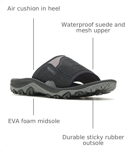 Image of Merrell Men's, Huntington Leather Slide Sandal