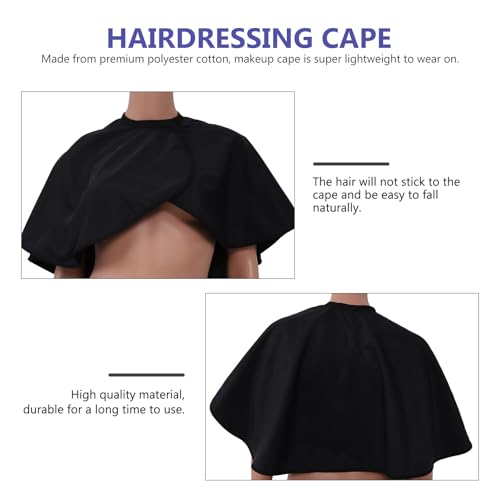 Capa para Corte y Tinte de Cabello Negra Tofficu miniatura 6