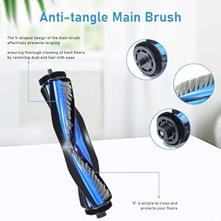 DianSung Accessori di ricambio per Ecovacs Deebot N30 Omni, N30 Pro Omni, N30 Pro aspirapolvere robot,Spazzola a Rullo + 4 Panni + 4 sacchetti + 4 spazzole laterali + 2 filtri + spazzola