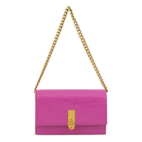 Image of Miraggio Mila Women's Shoulder Sling Clutch - Pink