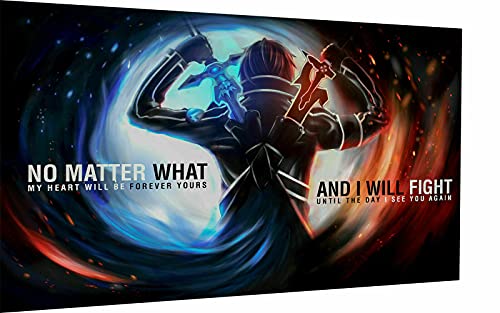 Magic Canvas Art - Bilder Sword Art Online Anime SAO Leinwandbild 1- teilig...