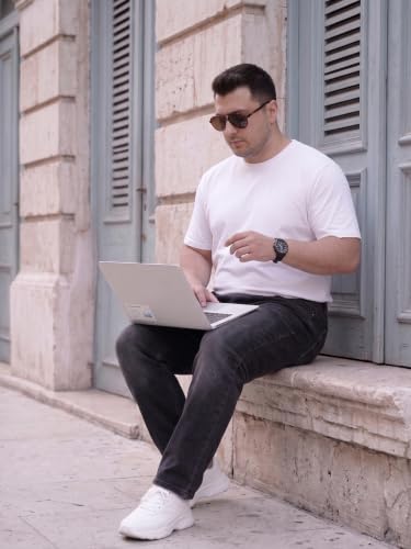 Image of Style Quotient Men Plus Size Black Tapered Fit Mid Rise Stretchable Jeans