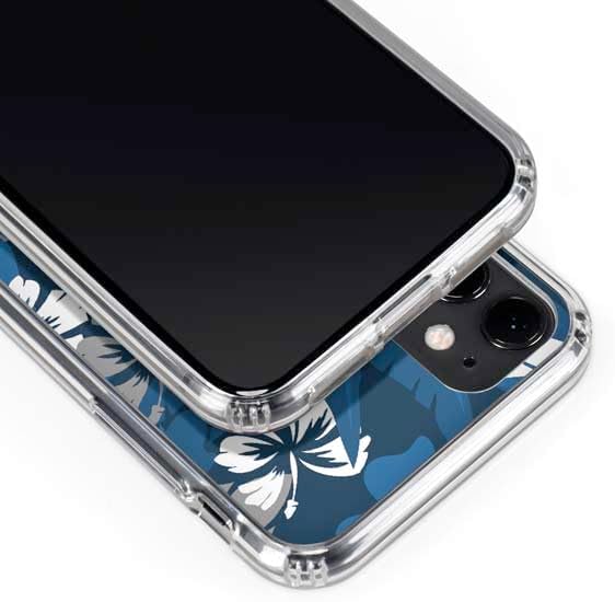 Skinit Clear Phone Case Compatible with iPhone 11 - Officially Licensed NFL Detroit Lions Tropical Print Design