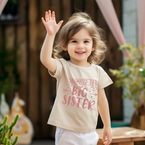 Image of Big Sister Shirt for Toddler Baby Girl Outfits Big Sis Announcement T-Shirt Gifts
