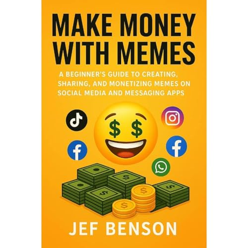 MAKE MONEY ONLINE WITH MEMES Audiolibro Por Jef Benson arte de portada