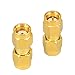 onelinkmore SMA Connectors FPV Antenna Adapter SMA Male to RP SMA Male Hole Connector Changer Adapter