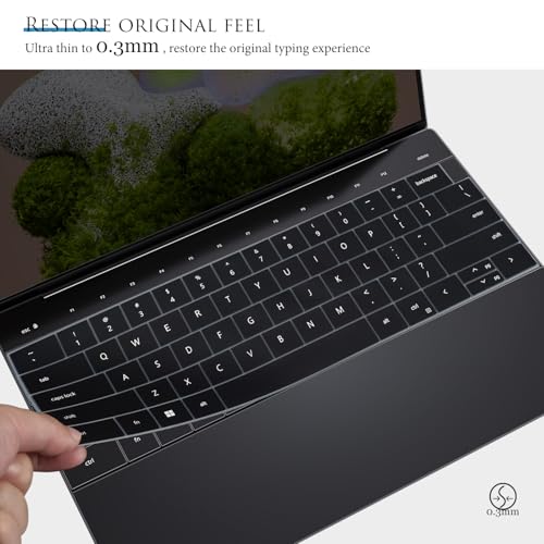 Protector de Teclado Silicona para Dell XPS 13 y 16 Negro miniatura 5