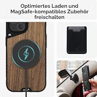 Mous Hülle für iPhone 15 Kompatibel mit MagSafe - Limitless Walnuss - Stoßfest – Ansicht 5