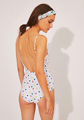 Maillot de bain avec imprimé piments multicolores unique Compania BA21SUN13 - 2