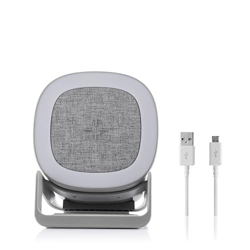 Innovagoods Altavoz Cargador Inalámbrico Con Led Souwis, Altavoz Bluetooth 5.1, Altavoz Inalámbrico Portátil Cargador, Multifunción. Color Gris Innovagoods Altavoz Cargador Inalámbrico Con Led Souwis, Altavoz Bluetooth 5.1, Altavoz Inalámbrico Portátil Cargador, Multifunción. Color Gris