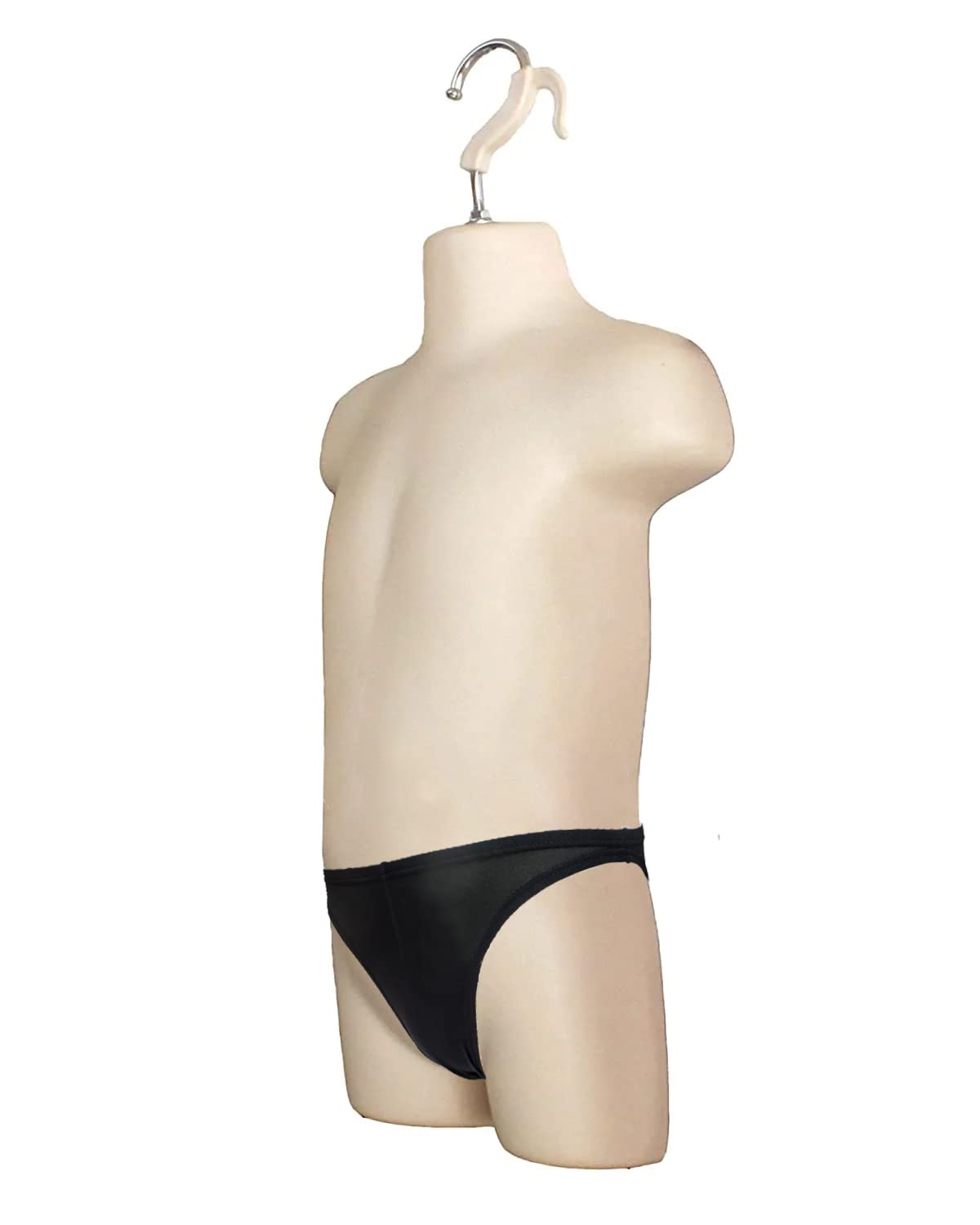 Set Of 4 Black Mannequin Torsos - Male, Female, Child, Toddler With Hanging Hooks, S-M Size - View #2