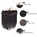 Feibin 13x4 Lace Frontal Closure 8 Inch Ear To Ear Free Part lace Closure Brazilian Silky Straight Frontal Human Hair Extensions Pre-Plucked Frontals Closure Natural Black Color