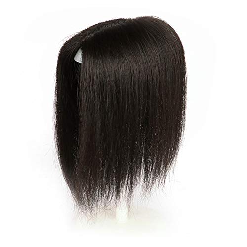 100% Real Human Hair Forehead Topper with Clips, 5.5
