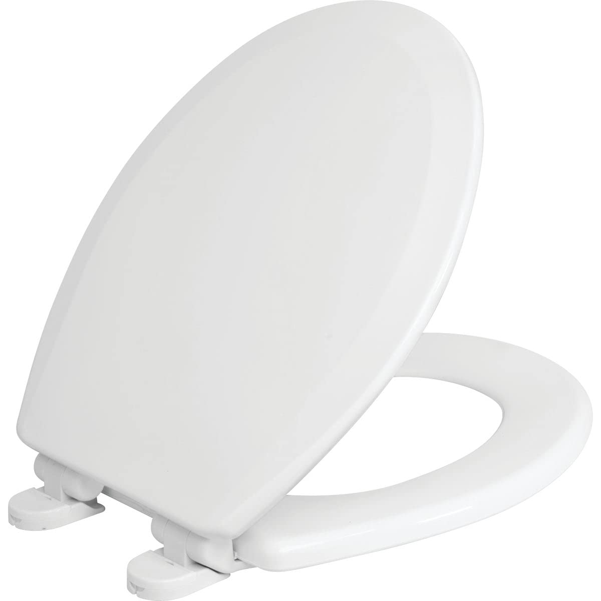 Mansfield Round Closed Front White Wood Premium Toilet Seat - 1 Each