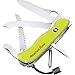 Victorinox Rescue Tool Navaja con 15 funciones, incluyendo sierra cortavidrio y rompecristales, de color amarillo fluorescente